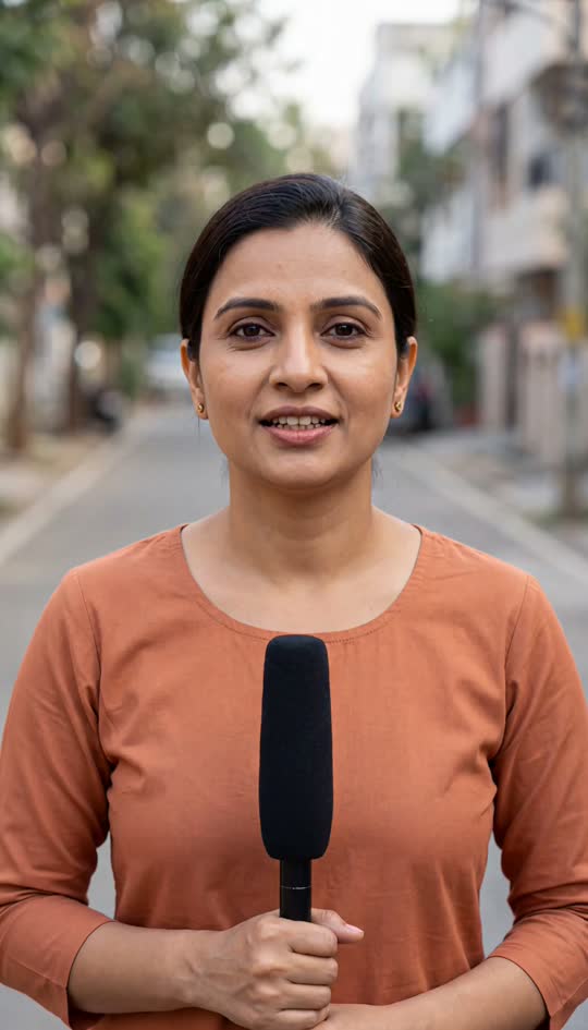 Meera · Announcer — AI presenter, Hindi sample
