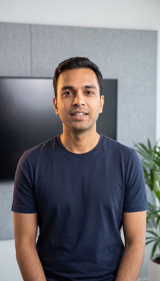 Arjun · Presenter — AI presenter, English sample